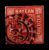 Bayern Bayern 6 gestempelt Marke ist minimal dünn MiNr. 6 gestempelt Marke ist minimal dünn -