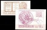 Schweden Schweden MH 110 und 111 postfrisch MiNr. MH 110 und 111 postfrisch -