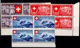 Schweiz Schweiz 338-340 postfrisch als 4er Blöcke MiNr. 338-340 postfrisch als 4er Blöcke -