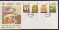 Swaziland Swaziland 636-639 gestempelt als FDC / Pilze MiNr. 636-639 gestempelt als FDC / Pilze -
