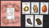 Ghana Ghana 1472-1476 und Block 168 postfrisch Diamanten MiNr. 1472-1476 und Block 168 postfrisch Diamanten -
