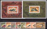 Ghana Ghana 1523-1530 und Block 175 und 176 mit Falz Fische MiNr. 1523-1530 und Block 175 und 176 mit Falz Fische -