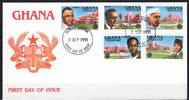 Ghana Ghana 1541-1545 gestempelt als FDC / Präsidenten MiNr. 1541-1545 gestempelt als FDC / Präsidenten -