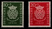 BRD Bund 121-122 ** postfrisch gepr. Schlegel BPP -