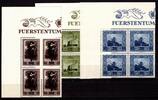 Liechtenstein Liechtenstein 326-328 postfrisch im 4er Eckrand oben links MiNr. 326-328 postfrisch im 4er Eckrand oben links -