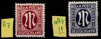 Alliierte Besetzung Bizone Alliierte Besetzung Bizone 33 b A z, 34 a A z postfrisch LOT MiNr. 33 b A z, 34 a A z postfrisch LOT -