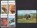 Sao Tome e Principe Sao Tome e Principe Block 51 + 1676-1679 postfrisch Wildtiere MiNr. Block 51 + 1676-1679 postfrisch Wildtiere -
