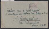 Alliierte Besetzung B 4 a auf Brief Gebühr bezahlt 21.9.1945 -