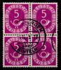 BRD BRD 125 gestempelt im 4er Block MiNr. 125 gestempelt im 4er Block -