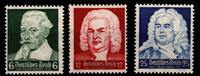 Deutsches Reich Deutsches Reich 573-575 postfrisch Schütz, Bach, Händel MiNr. 573-575 postfrisch Schütz, Bach, Händel -
