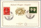 BRD Bund 197 u.a. auf Ausstellungskarte Richard Wagner Festspiele -