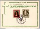 BRD Bund 148 u.a. auf Ausstellungskarte Katholikentag Berlin -