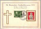 Berlin 232-233 auf Ausstellungskarte Katholikentag 1954 -