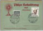 Berlin 170 auf Ausstellungskarte Pfälzer Katholikentag 1957 -