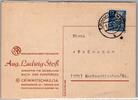 Alliierte Besetzung SBZ 216 auf Postkarte Werbung -