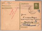 Deutsches Reich P 199 auf Postkarte Landpoststempel Oberschlesien -