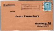 Deutsches Reich 454 auf Brief Landpoststempel Oberschlesien -