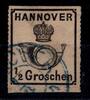 Hannover Hannover 22 y IV gestempelt Plattenfehler IV, Befund Jäschke BPP MiNr. 22 y IV gestempelt Plattenfehler IV, Befund Jäschke BPP -