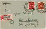 Alliierte Besetzung 925 B ff auf Brief Einschreiben Sonderstempel -