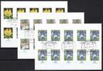 BRD Bund BRD Bund 3430-3432 postfrisch als Folienblatt 81I, 82 und 83, ET-O Bremen MiNr. 3430-3432 postfrisch als Folienblatt 81I, 82 und -