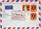 Berlin 136-137 u.a. auf Brief Lufthansa Erstflug -