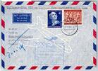 Berlin 125, 128 auf Brief Lufthansa Erstflug -