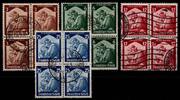 Deutsches Reich Deutsches Reich 565-568 gestempelt im 4er Block MiNr. 565-568 gestempelt im 4er Block -