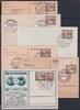 Deutsches Reich 634 auf Postkarte 6x mit Sonderstempel -