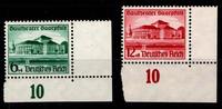 Deutsches Reich Deutsches Reich 673-674 postfrisch vom Eckrand gefaltet MiNr. 673-674 postfrisch vom Eckrand gefaltet -