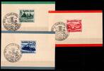 Deutsches Reich 686-688 als Ersttagsbrief auf 3 Karten Deutsche Bank -