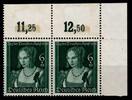 Deutsches Reich Deutsches Reich 700 postfrisch Eckrandpaar, Falz im Rand MiNr. 700 postfrisch Eckrandpaar, Falz im Rand -