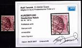 Deutsches Reich Deutsches Reich 157 b gestempelt Kurzbefund Tworek BPP MiNr. 157 b gestempelt Kurzbefund Tworek BPP -