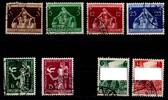 Deutsches Reich 617-620, 622-623, 632-633 gestempelt -