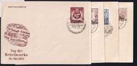 DDR 384,385,396 als Ersttagsbrief 3 FDC -