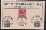 Berlin 71 auf Ausstellungskarte Industriemesse Berlin -
