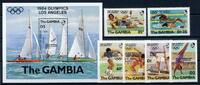Gambia Gambia 576-581 +Bl 17 postfrisch Olympia MiNr. 576-581 +Bl 17 postfrisch Olympia -