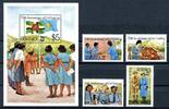 Dominica Dominica 900-903 + Block 96 postfrisch Pfadfinder MiNr. 900-903 + Block 96 postfrisch Pfadfinder -