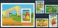 Grenada Grenada 1737-1740 + Block 202 postfrisch Pfadfinder MiNr. 1737-1740 + Block 202 postfrisch Pfadfinder -
