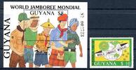 Guyana Guyana 2490 + Block 40 postfrisch Pfadfinder MiNr. 2490 + Block 40 postfrisch Pfadfinder -