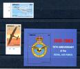 Dominica Dominica 1694-1695 + Block 236 postfrisch Flugzeuge MiNr. 1694-1695 + Block 236 postfrisch Flugzeuge -