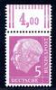 Bund Dauerserie/ DS Heuss I Bund Dauerserie/ DS Heuss I 179 y W OR postfrisch geprüft MiNr. 179 y W OR postfrisch geprüft -