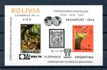 Bolivien Bolivien Block 44 postfrisch Fußball WM 1974 MiNr. Block 44 postfrisch Fußball WM 1974 -