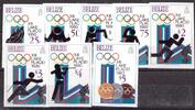 Belize Belize 501-508 B postfrisch Olympiade 1980 Lake Placid MiNr. 501-508 B postfrisch Olympiade 1980 Lake Placid -