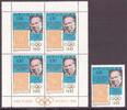 Uruguay 4er Bl + Einzelmarke Uruguay 4er Bl + Einzelmarke 1538 postfrisch Olympiade 1980 MiNr. 1538 postfrisch Olympiade 1980 -