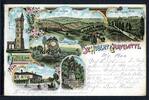 AK St. Hubert Gravelotte Kaiser Wilhelm Stein, Jägerdenkmal 1900 gebraucht -