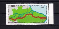 Brasilien Brasilien 1283-1284 postfrisch als Paar, Bau Trans-Amazonas-Straße MiNr. 1283-1284 postfrisch als Paar, Bau Trans-Amazonas-Straß -