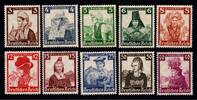 Deutsches Reich Deutsches Reich 588-597 mit Falz MiNr. 588-597 mit Falz -