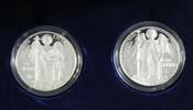 Vatikan 2x 10.000 Lire 2000 835er Silber je 22 g, siehe Text -