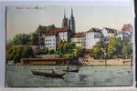  AK Basel Platz mit Münster 1908 gebraucht   