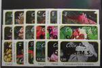 Cookinseln Dienstmarken Cookinseln Dienstmarken 70-87 postfrisch Blumen MiNr. 70-87 postfrisch Blumen -